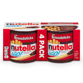Nutella & Go Chocolate Hazelnut Spread with Breadsticks, 4 Pack (6 Per Case) Nutella & Go Chocolate Hazelnut Spread with Breadsticks, 4 Pack (6 Per Case)