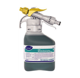 Diversey Crew Restroom Floor/Surface Non-Acid Disinfectant Cleaner, Fresh, 1.5 L Bottle, 2/Carton