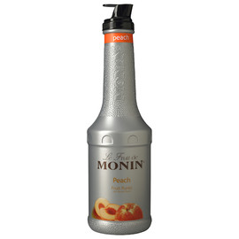 Monin Peach Puree Syrup, 1 Liter (Pack of 4)