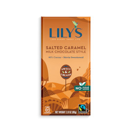 Lily s Sweets 40% Salted Caramel Milk Chocolate Bar, 2.8 Oz (Pack of 144) Lily s Sweets 40% Salted Caramel Milk Chocolate Bar, 2.8 Oz (Pack of 144)
