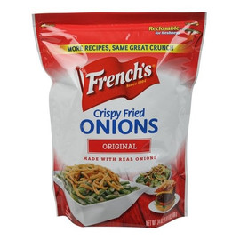 Frenchs Crispy Fried Onions Salad Topping Bag, 24 Ounce, 6 Per Case Frenchs Crispy Fried Onions Salad Topping Bag, 24 Ounce, 6 Per Case