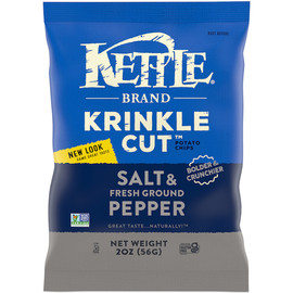 Kettle Foods Sea Salt & Pepper Krinkle Cut Potato Chips, 2 Ounces, 6 Per Case Kettle Foods Sea Salt & Pepper Krinkle Cut Potato Chips, 2 Ounces, 6 Per Case