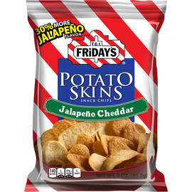 TGI Fridays Jalapeno Cheddar Potato Skins , 3 Ounces Per Bag - 6 Per Case