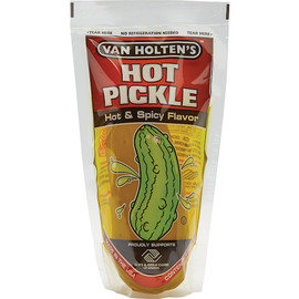 Van Holten s Large Hot Pickle Hot & Spicy, Packed In A Pouch - 12 Per Case