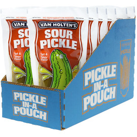 Van Holten s Large Sour Pickle, 1 Per Pouch - 12 Per Case