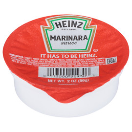 Heinz Marinara Sauce Dipping Cup, 2 Ounces - 60 Per Case Heinz Marinara Sauce Dipping Cup, 2 Ounces - 60 Per Case