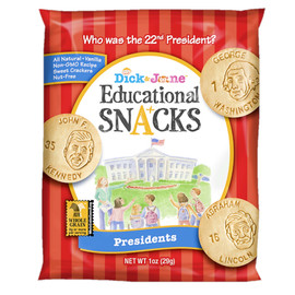 Dick And Jane President Educational Snack Crackers, 1 Ounces, 120 per Case