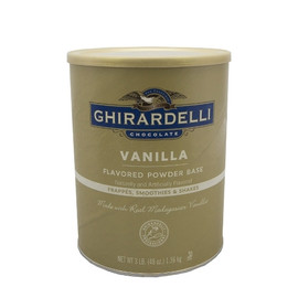 Ghirardelli Premium Vanilla Flavored Powder Base, 3 Pounds, 6 Per Case Ghirardelli Premium Vanilla Flavored Powder Base, 3 Pounds, 6 Per Case
