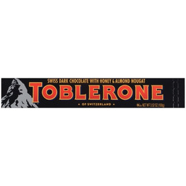 Toblerone Dark Chocolate Candy Bar, 3.52 Ounces, 80 Per Case Toblerone Dark Chocolate Candy Bar, 3.52 Ounces, 80 Per Case