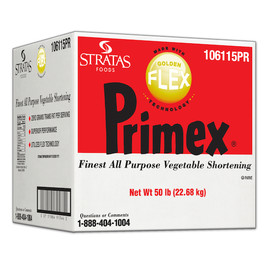 Primex Golden Flex All Purpose Vegetable Shortening, 50 Pounds Primex Golden Flex All Purpose Vegetable Shortening, 50 Pounds