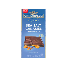 Ghirardelli Dark Chocolate Sea Salt Caramel Squares Bar, 4.8 Ounces, 10 Per Case Ghirardelli Dark Chocolate Sea Salt Caramel Squares Bar, 4.8 Ounces, 10 Per Case