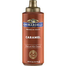 Ghirardelli Caramel Sauce Squeeze Bottle, 16 Ounces, 12 Per Case Ghirardelli Caramel Sauce Squeeze Bottle, 16 Ounces, 12 Per Case