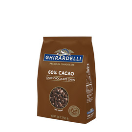 Ghirardelli 60% Cacao Dark Chocolate Baking Chips, 5 Pounds, 2 Per Case Ghirardelli 60% Cacao Dark Chocolate Baking Chips, 5 Pounds, 2 Per Case