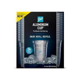 Ball Aluminum Cup, 16 Ounce, 24 Per Pack, 5 Packs Per Case Ball Aluminum Cup, 16 Ounce, 24 Per Pack, 5 Packs Per Case
