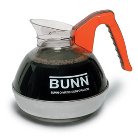 Bunn Easy Pour Black Coffee Decanter with Orange Handle, 3 Per Case Bunn Easy Pour Black Coffee Decanter with Orange Handle, 3 Per Case