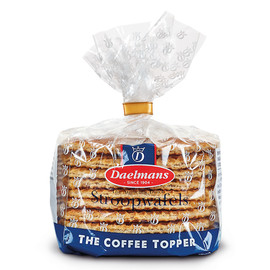 Daelmans Caramel Coffee Topper Stroopwafel, 14.11 Ounce, 12 Per Case