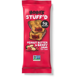 Bobo s Oat Bars Gluten Free, Vegan Peanut Butter & Berry Jam Filled Bar, 2.5 Oz, 48 Per Case
