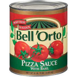 Bell  Orto Sauce Pizza With Basil, 107 Ounce, 6 Per Case Bell  Orto Sauce Pizza With Basil, 107 Ounce, 6 Per Case