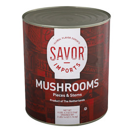 Savor Imports Mushroom Pieces & Stems, 106 Ounce, 6 Per Case Savor Imports Mushroom Pieces & Stems, 106 Ounce, 6 Per Case