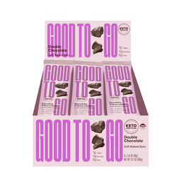 Good To Go Keto Double Chocolate Snack Bar, 1.41 Ounce, 81 Per Case Good To Go Keto Double Chocolate Snack Bar, 1.41 Ounce, 81 Per Case
