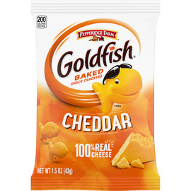 Pepperidge Farms Goldfish Cheddar Crackers, 1.5 Ounces, 72 Per Case Pepperidge Farms Goldfish Cheddar Crackers, 1.5 Ounces, 72 Per Case