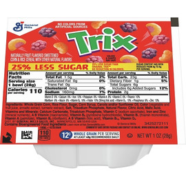 Trix 25% Less Sugar Cereal, 1 Ounce, 96 Per Case