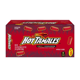 Hot Tamales Gluten Free Fat Free Fierce Cinnamon, 0.78 Ounce, 24 Per Box, 16 Per Case Hot Tamales Gluten Free Fat Free Fierce Cinnamon, 0.78 Ounce, 24 Per Box, 16 Per Case