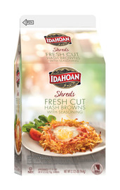Idahoan Foods Fresh Cut Hash Brown Shreds With Seasoning, 2.12 Pound, 6 Per Case Idahoan Foods Fresh Cut Hash Brown Shreds With Seasoning, 2.12 Pound, 6 Per Case