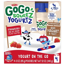 Materne Gogo Squeez Yogurt Squeeze Strawberry, 12 Ounce, 48 Per Case Materne Gogo Squeez Yogurt Squeeze Strawberry, 12 Ounce, 48 Per Case