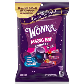Wonka Mixed Flavor Magic Hat Gummies Pouch Floorstand, 6 Oz, 60 Count Wonka Mixed Flavor Magic Hat Gummies Pouch Floorstand, 6 Oz, 60 Count