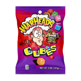 Warheads Cubes Peg Bag, 5 Ounce, 12 Per Case Warheads Cubes Peg Bag, 5 Ounce, 12 Per Case