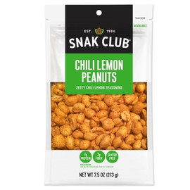 Snak Club Century Snacks Chili Lemon Peanuts, 7.5 Ounces, 6 Per Case Snak Club Century Snacks Chili Lemon Peanuts, 7.5 Ounces, 6 Per Case