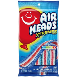Airheads Xtremes Sweetly Candy Belts Peg Bag, 4.5 Ounce, 12 Per Case Airheads Xtremes Sweetly Candy Belts Peg Bag, 4.5 Ounce, 12 Per Case