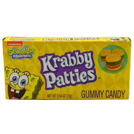 Frankford Candy Krabby Patty Regular Theater Box Gummy Candy Box, 2.54 Ounce, 12 Per Case Frankford Candy Krabby Patty Regular Theater Box Gummy Candy Box, 2.54 Ounce, 12 Per Case