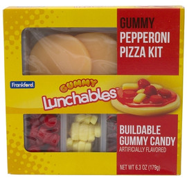 Frankford Kraft Lunchables Pizza Kit Gummy Candy Box, 6.3 Ounce, 10 Per Box, 2 Per Case Frankford Kraft Lunchables Pizza Kit Gummy Candy Box, 6.3 Ounce, 10 Per Box, 2 Per Case