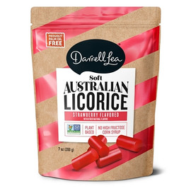 Darrell Lea Strawberry Soft Licorice, 7 Ounce, 8 Per Case
