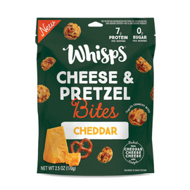 Whisps Cheddar Cheese & Pretzel Bites, 2.5 Ounces, 6 Per Case Whisps Cheddar Cheese & Pretzel Bites, 2.5 Ounces, 6 Per Case