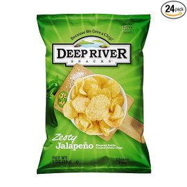 Deep River Snacks Zesty Jalapeno Kettle Potato Chips, 1.375 Ounce, 48 Per Case Deep River Snacks Zesty Jalapeno Kettle Potato Chips, 1.375 Ounce, 48 Per Case