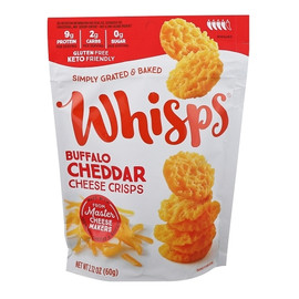 Whisps Cheddar Buffalo Cheese Crisps, 2.12 Ounce, 12 Per Case Whisps Cheddar Buffalo Cheese Crisps, 2.12 Ounce, 12 Per Case