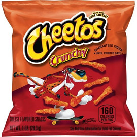 Cheetos Crunchy Cheese Flavored Snack, 1 Ounce, 104 Per Case Cheetos Crunchy Cheese Flavored Snack, 1 Ounce, 104 Per Case