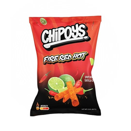 Chipoys Fire Red Hot Spicy Rolled Tortilla Chips, 2 Ounce, 10 Per Box, 12 Per Case Chipoys Fire Red Hot Spicy Rolled Tortilla Chips, 2 Ounce, 10 Per Box, 12 Per Case