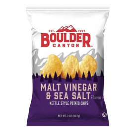 Boulder Canyon Malt Vinegar & Sea Salt, 2 Ounces, 8 Per Case Boulder Canyon Malt Vinegar & Sea Salt, 2 Ounces, 8 Per Case