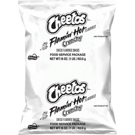 Cheetos Crunchy Flamin Hot Cheese Flavored Snack, 16 Ounce, 6 Per Case Cheetos Crunchy Flamin Hot Cheese Flavored Snack, 16 Ounce, 6 Per Case