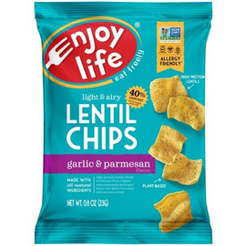 Enjoy Life Garlic & Parmesan Lentil Chips, 0.8 Ounce, 12 Per Case Enjoy Life Garlic & Parmesan Lentil Chips, 0.8 Ounce, 12 Per Case