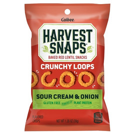 Harvest Snaps Crunchy Loops Sour Cream & Onion Caddy, 8 Each, 8 Per Case