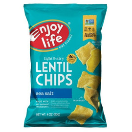 Enjoy Life Light Sea Salt Lentil Chips, 4 Ounce, 12 Per Case Enjoy Life Light Sea Salt Lentil Chips, 4 Ounce, 12 Per Case