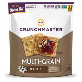 Crunchmaster Multi-Grain Crackers Sea Salt, 4 Ounces, 12 Per Case Crunchmaster Multi-Grain Crackers Sea Salt, 4 Ounces, 12 Per Case