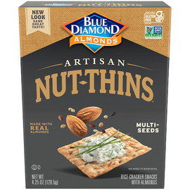 Blue Diamond Almonds Nut-Thins Crackers, Multi Seed, 4.25 Ounce, 12 Per Case Blue Diamond Almonds Nut-Thins Crackers, Multi Seed, 4.25 Ounce, 12 Per Case