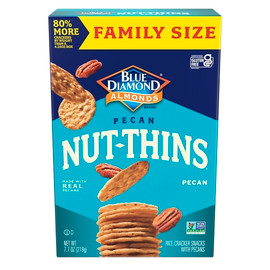 Blue Diamond Nut-Thins Crackers Pecan - Family Size, 7.7 Ounce, 6 Per Case Blue Diamond Nut-Thins Crackers Pecan - Family Size, 7.7 Ounce, 6 Per Case