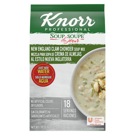 Knorr Professional Soup du Jour New England Clam Chowder Soup Mix, 27 ounce, 4 Per Case Knorr Professional Soup du Jour New England Clam Chowder Soup Mix, 27 ounce, 4 Per Case